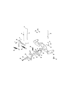 Kohler Sv710-0035 Engine Controls Diagram and Parts List for Z-FORCE44 17AE3AGF-17AE3AGF010 Cub Cadet Lawn Tractor